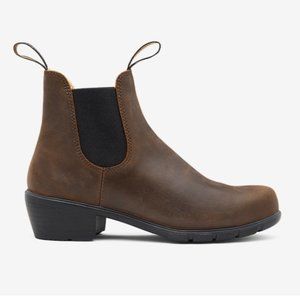 Blundstone 1673 Brown Heeled Chelsea Boots